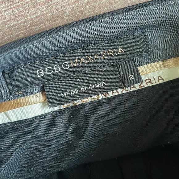 BCBGMaxAzria Black Wool Flare Trouser Pants - Picture 8 of 9
